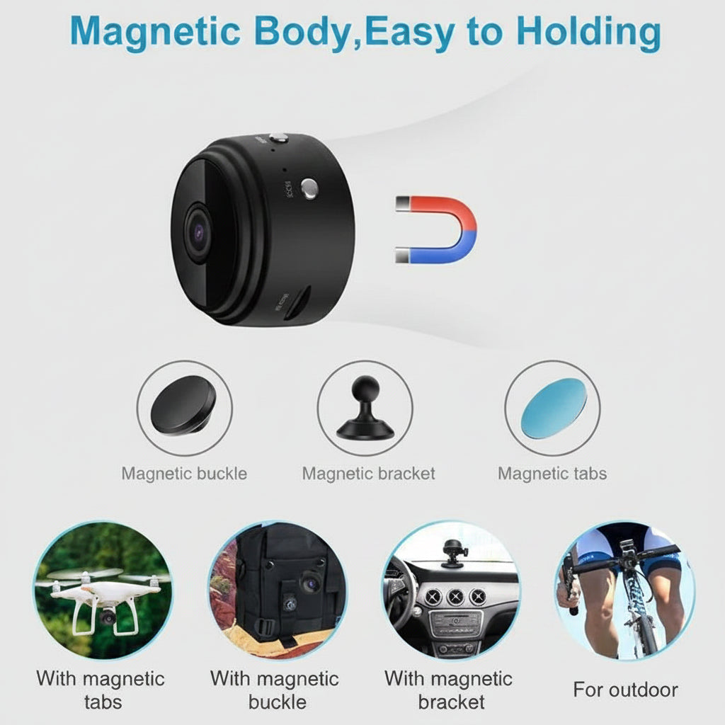 1080P Magnetic WiFi Mini Security Camera