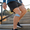Adjustable Knee Support Strap with Silicone Pad and Two Buckles, Breathable