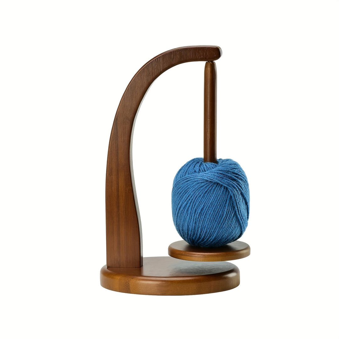 Bamboo Yarn Holder – Practical Storage for Knitting and Crochet Projects