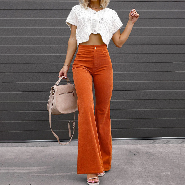 Flared Vogue Style Trousers - Isabella