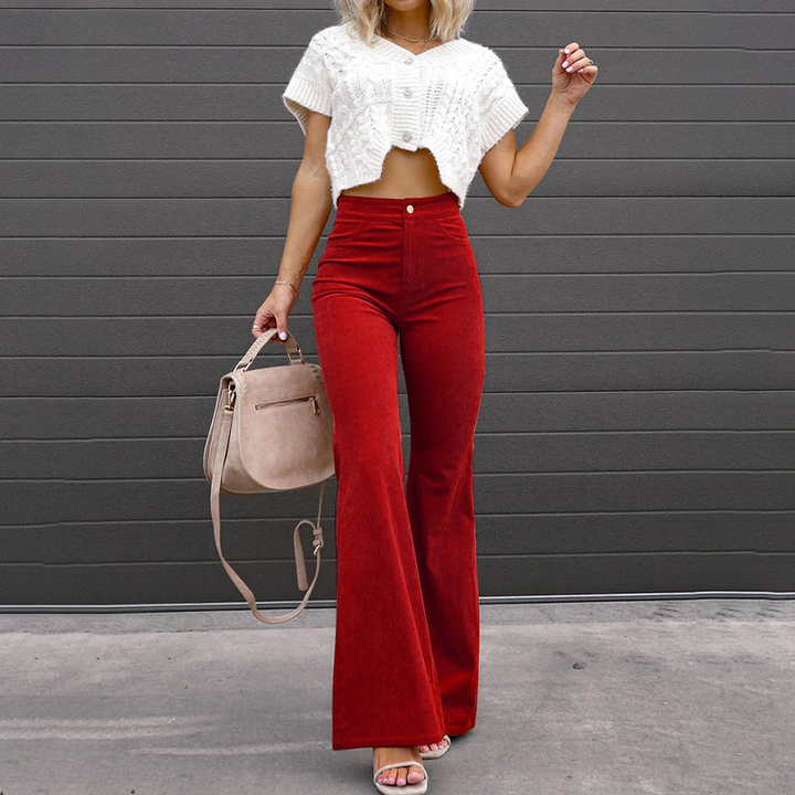 Flared Vogue Style Trousers - Isabella