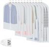 Clear PEVA Garment Storage Bags – 12-Pack Dustproof Clothes Protectors – Buy 1 Get 1 Free
