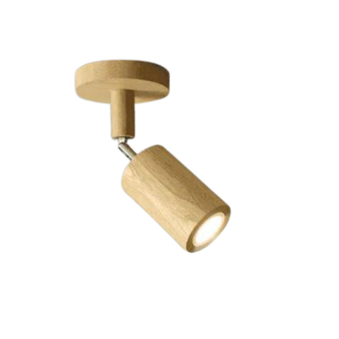Adjustable Wooden Ceiling Spotlight – EcoLux