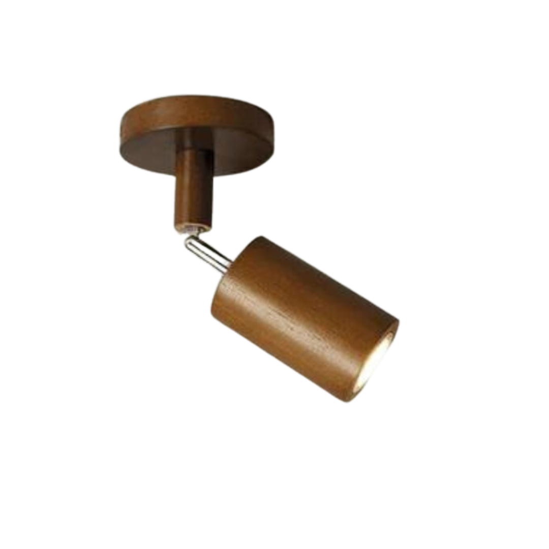 Adjustable Wooden Ceiling Spotlight – EcoLux