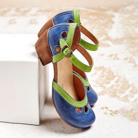 Verona Retro Heel Sandals
