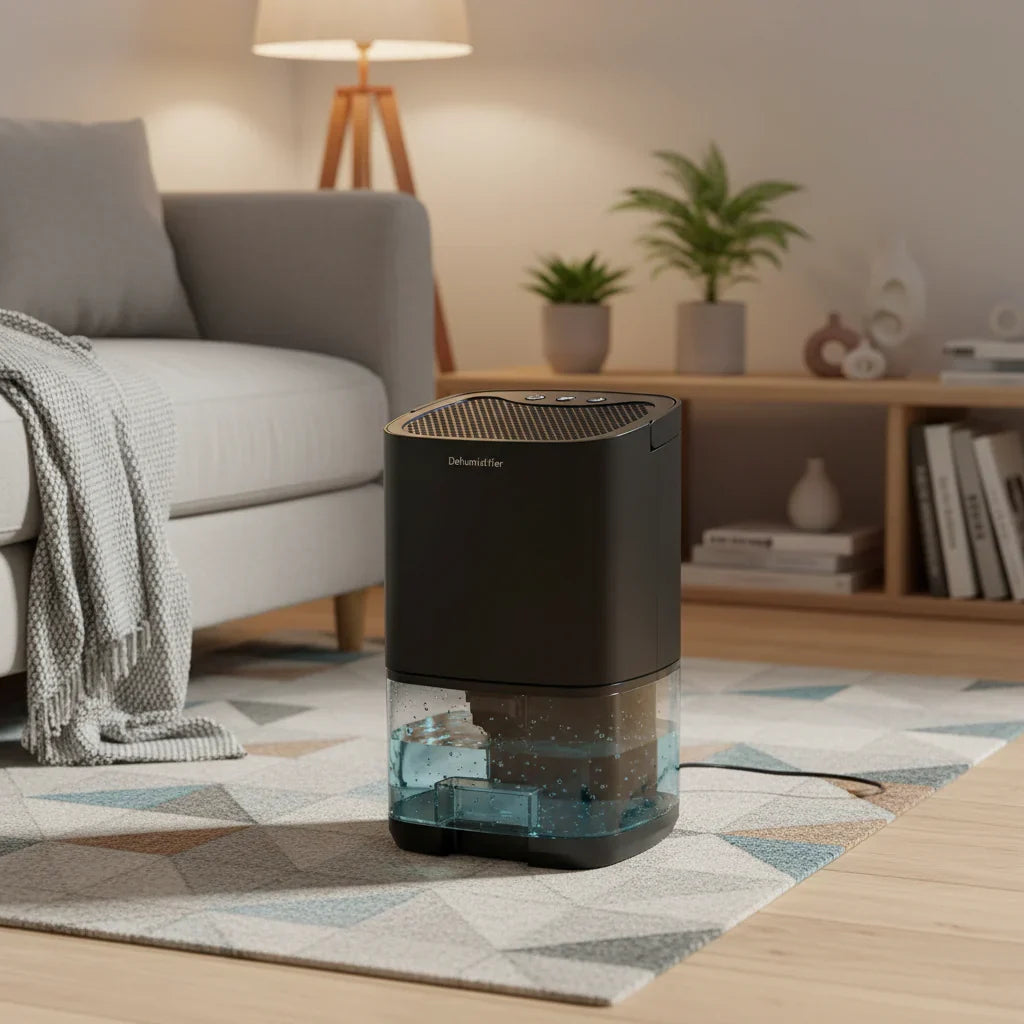 Quiet Portable Dehumidifier for Indoor Spaces