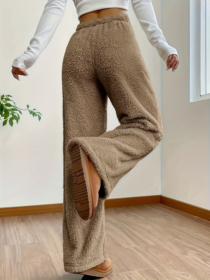 Women's Soft Teddy Sherpa Lounge Trousers – Noémie