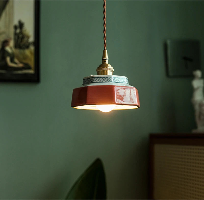 Sonja – Hand-Painted Ceramic Pendant Light