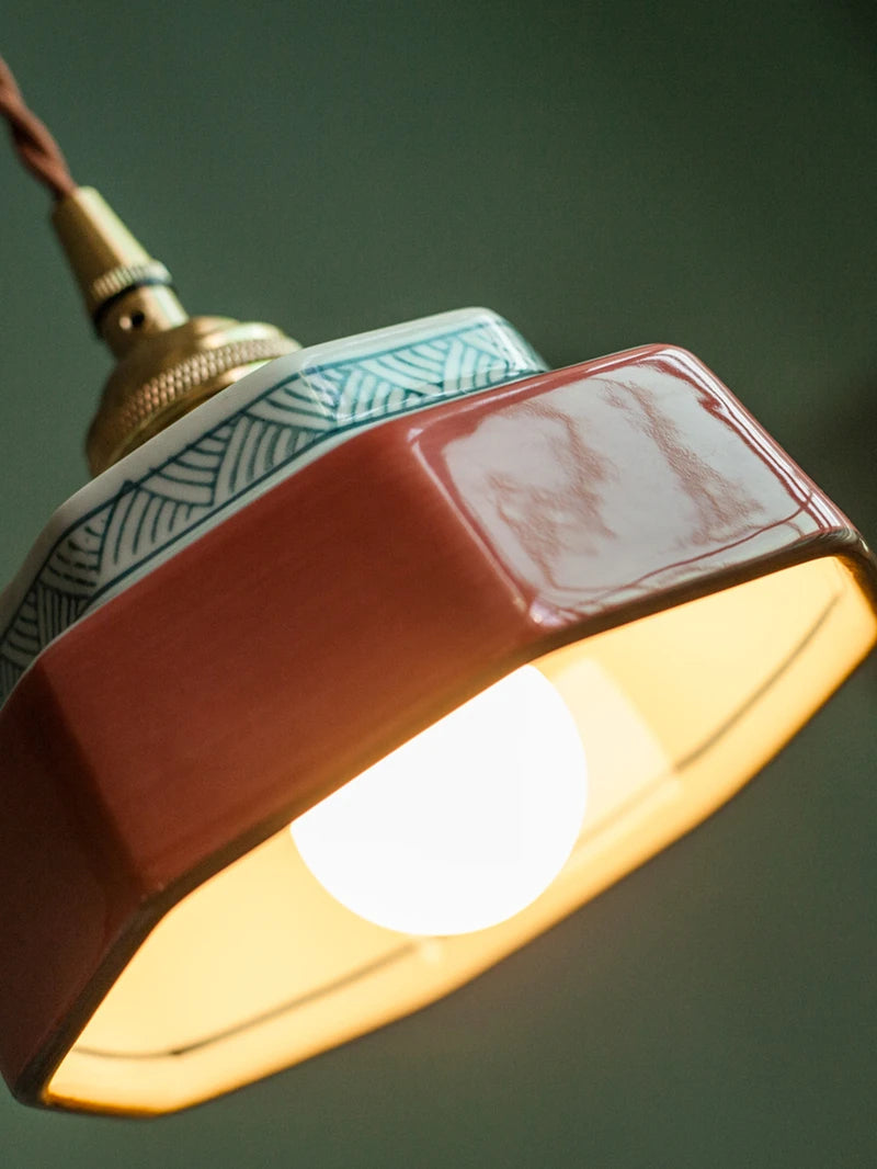Sonja – Hand-Painted Ceramic Pendant Light