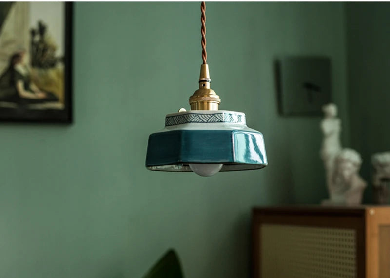 Sonja – Hand-Painted Ceramic Pendant Light