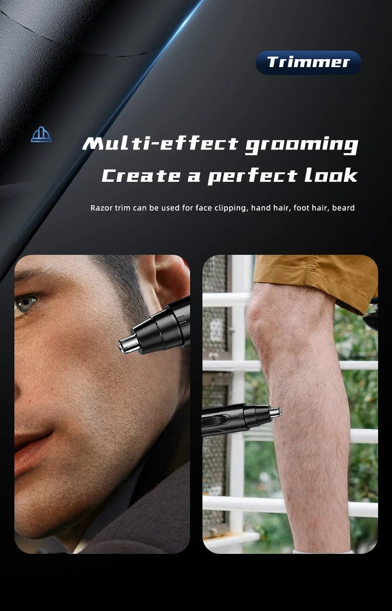 Professional Painless Nose and Ear Hair Trimmer for Men and Women – Rechargeable