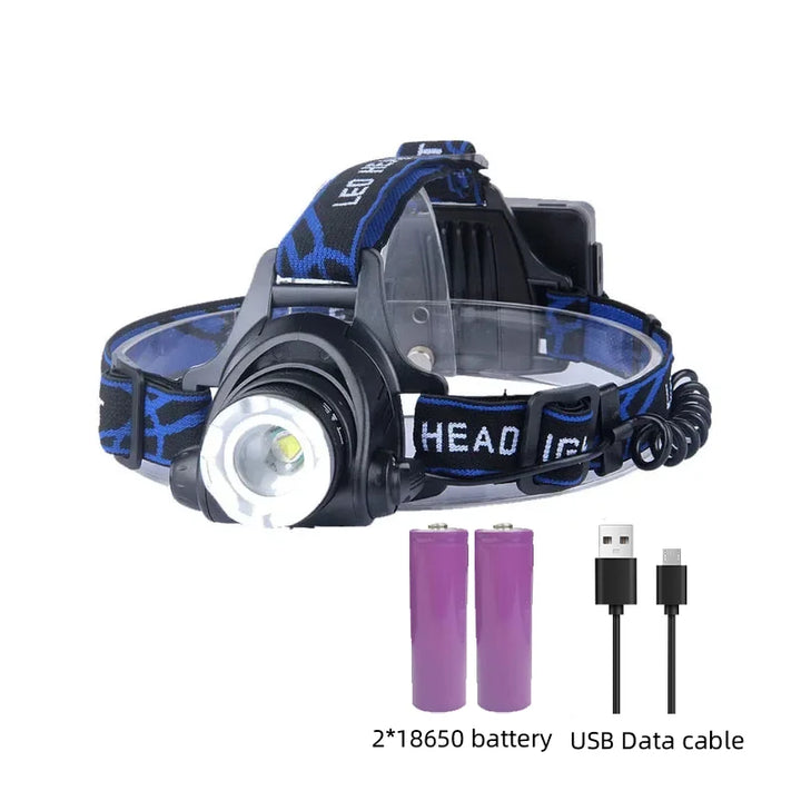 Ultra Bright Rechargeable Head Torch