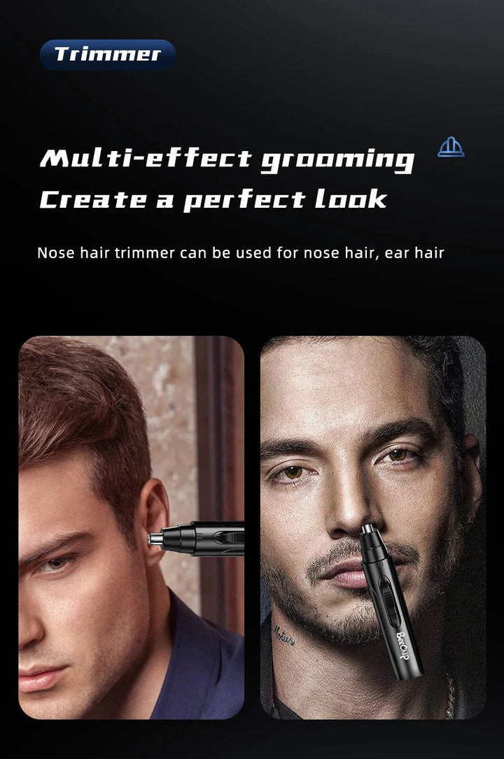 Painless Nose & Ear Hair Trimmer – Precise Grooming with Maximum Comfort