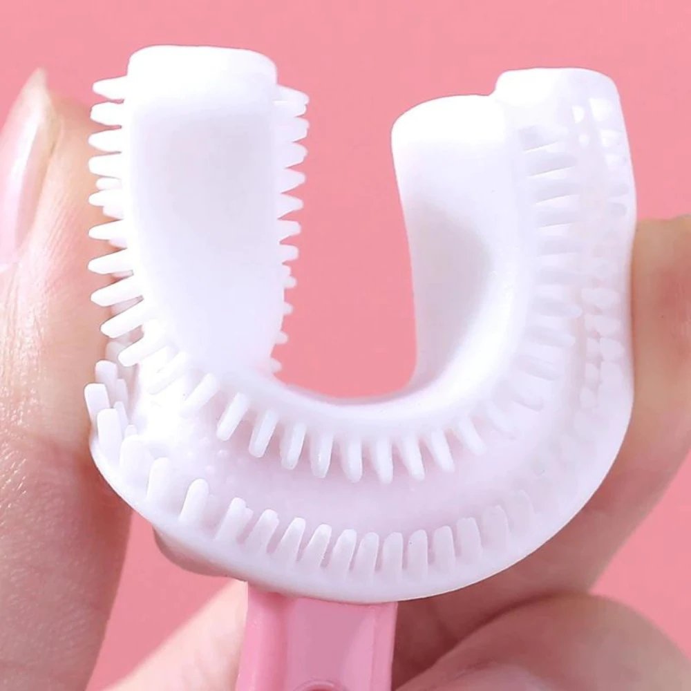 U-Shaped Kids' Toothbrush – Gentle 360° Cleaning for All Ages