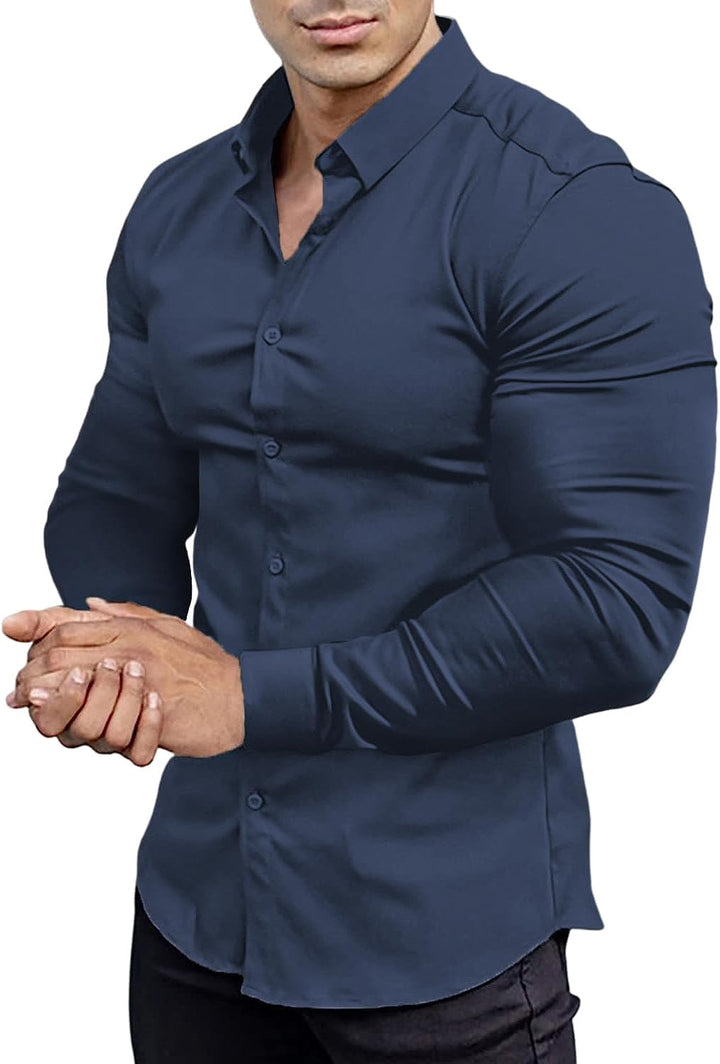 Men's Slim-Fit Shirt for Spring 2026 – Crease-Resistant – David