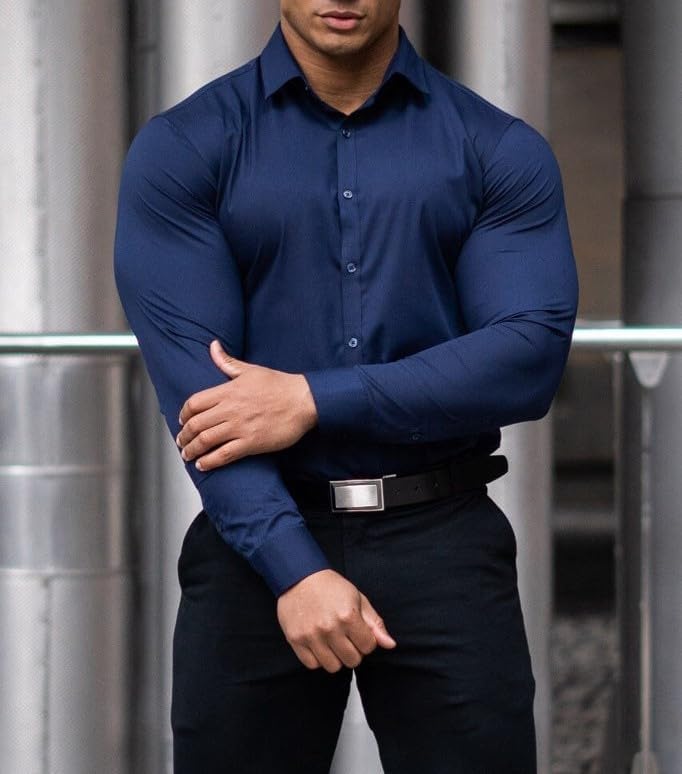 Men's Slim-Fit Shirt for Spring 2026 – Crease-Resistant – David
