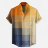 Men’s Artistic Print Short Sleeve Shirt