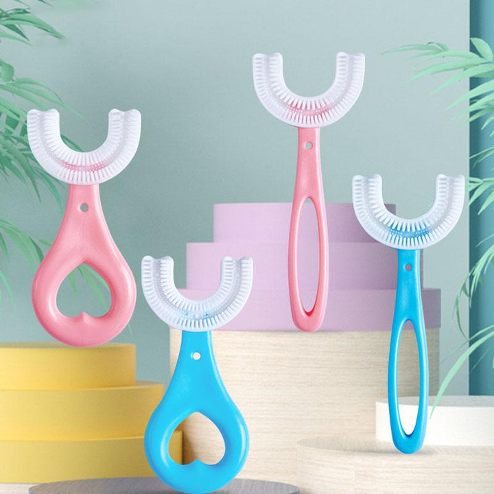 U-Shaped Kids' Toothbrush – Gentle 360° Cleaning for All Ages
