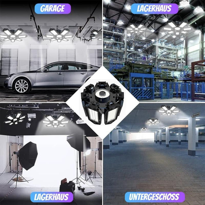 Adjustable LED Panel Light 6500K E26/E27 – Lamp for Garage and Workshop