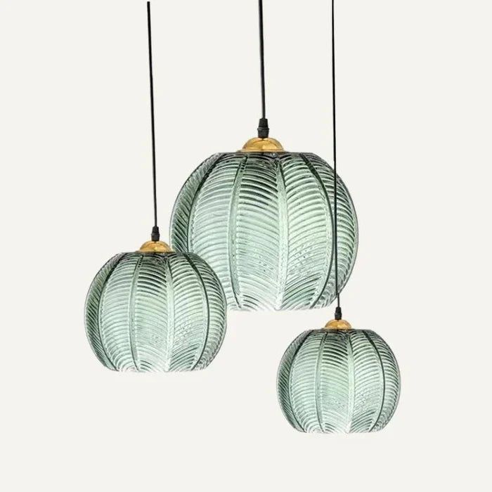 Ball-Shaped Glass Pendant Lamp