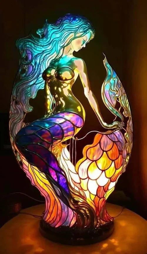 Coloured Glass Animal Lamps – Artistic Table Decoration
