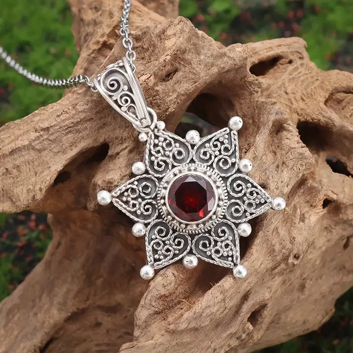 Elegant white gold necklace with subtle dangling stones
