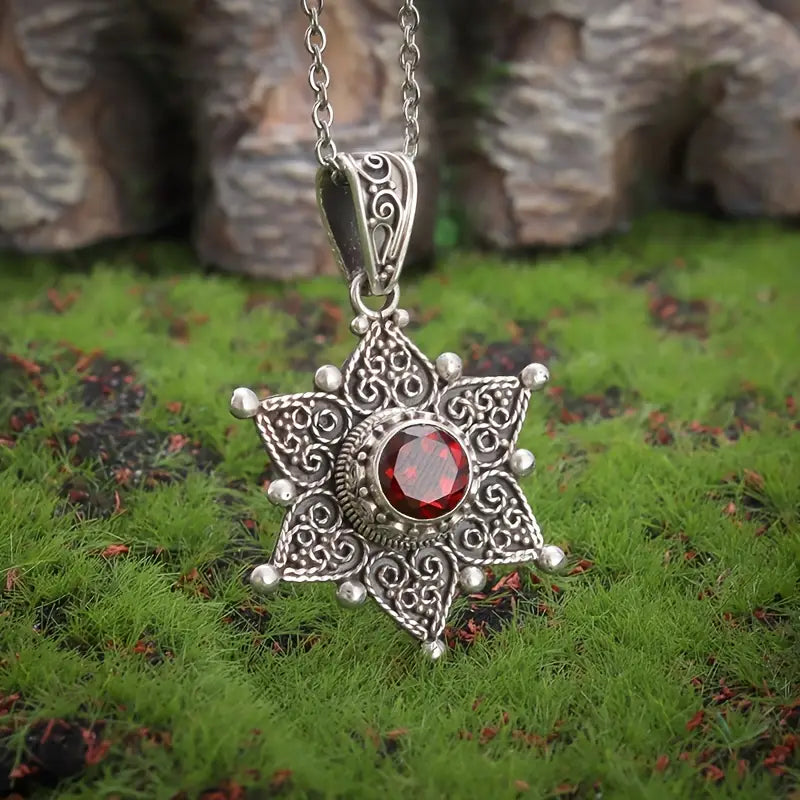 Elegant white gold necklace with subtle dangling stones