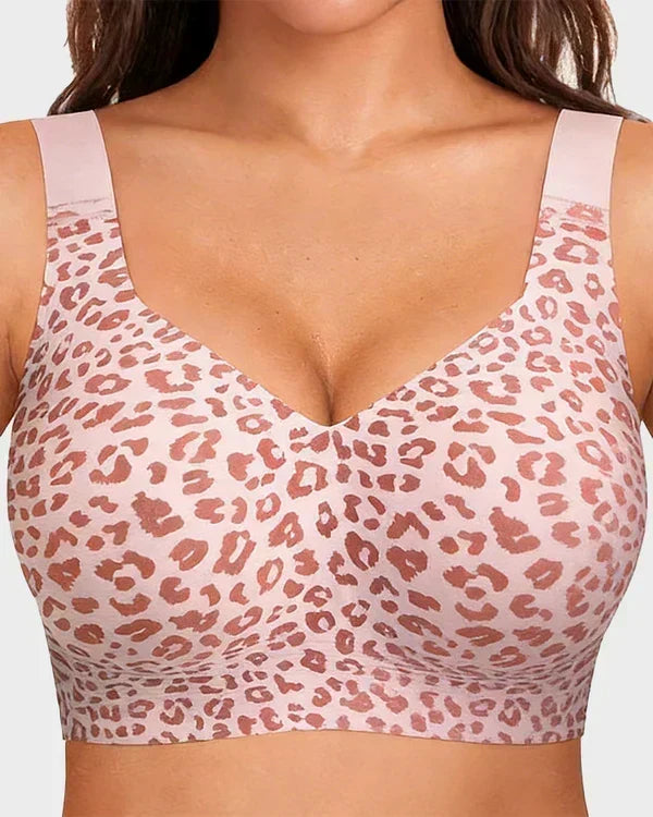 Comfortable Wire-Free Jelly Bra with Full Coverage and Smoothing Fit