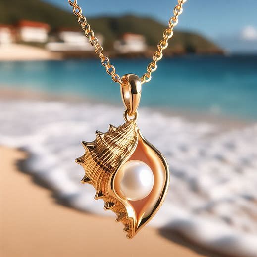 Elegant pearl shell necklace in silver