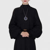 Open-Front Shawl Collar Cardigan with Diamond Pattern