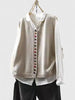 Multi-Coloured Knit Button-Front Cardigan