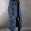 Cosy Cable-Knit Coat with Hood