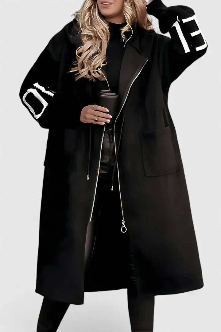 Hooded Coat with Flattering Fit