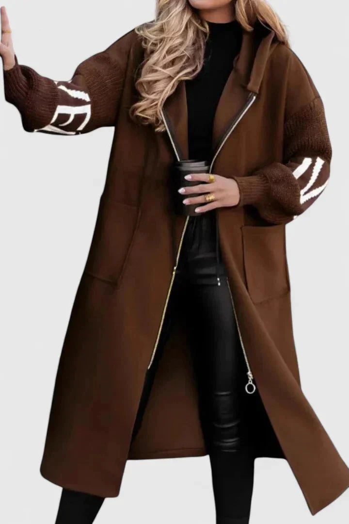 Hooded Coat with Flattering Fit