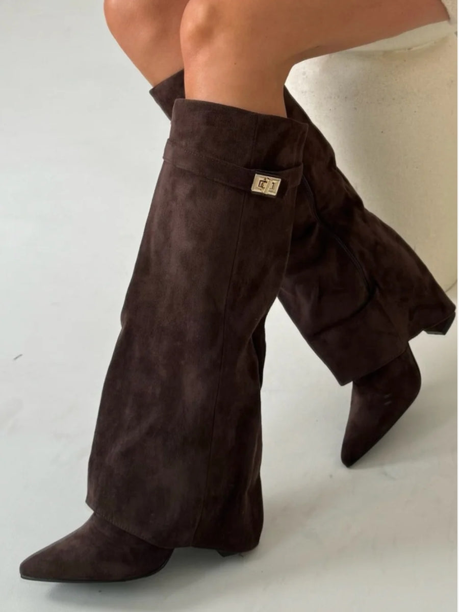 Elegant High-Quality Women's Shoes with Gold Details
