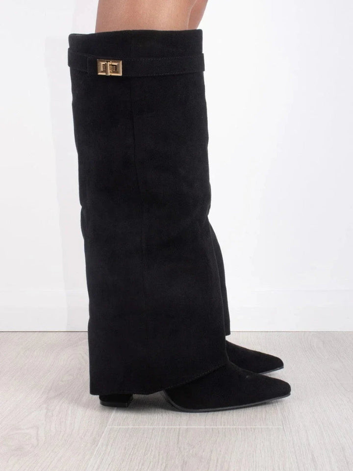 Elegant High-Quality Women's Shoes with Gold Details