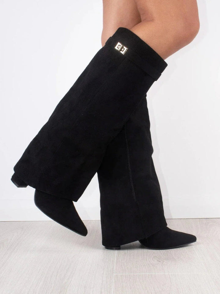 Elegant High-Quality Women's Shoes with Gold Details