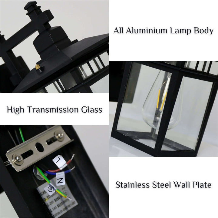 Outdoor Waterproof Lantern Wall Light for Gardens