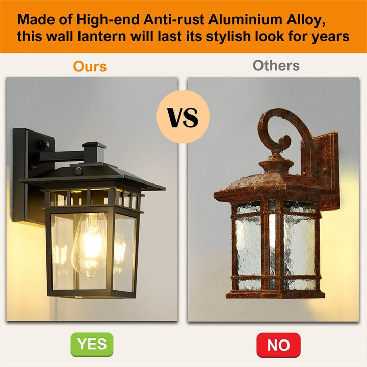 Outdoor Waterproof Lantern Wall Light for Gardens