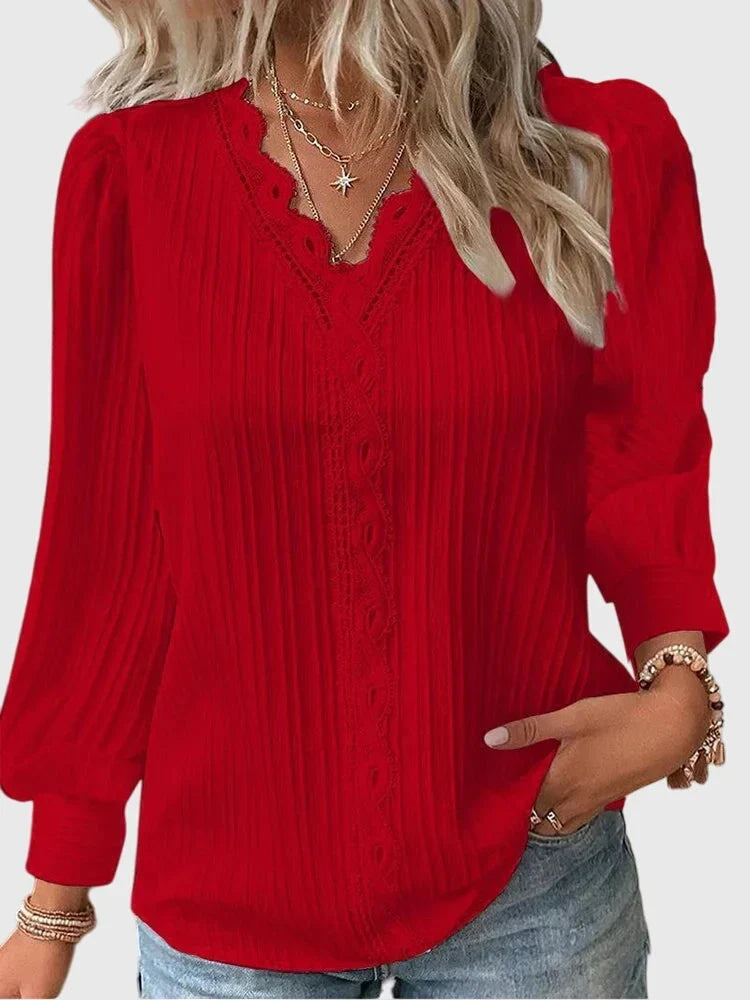 Elegant Pullover Blouse