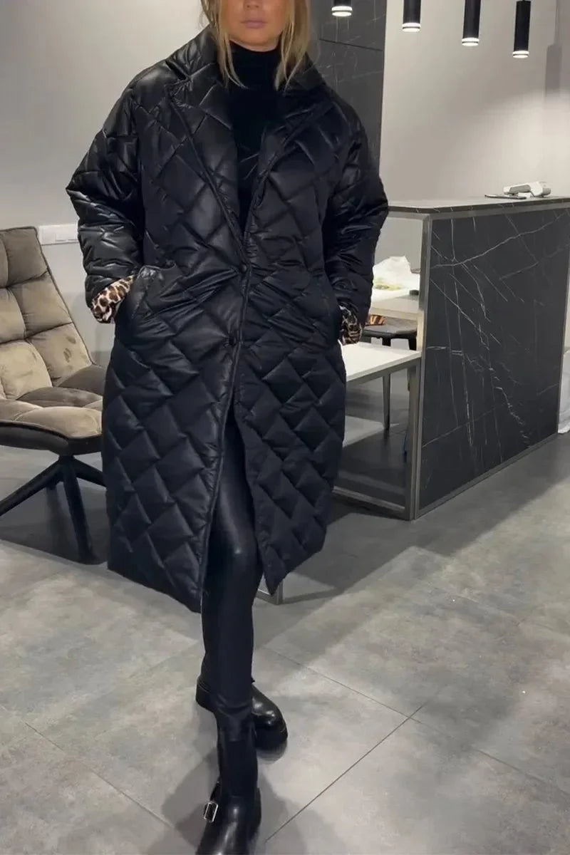 Elegant Reversible Quilted Coat