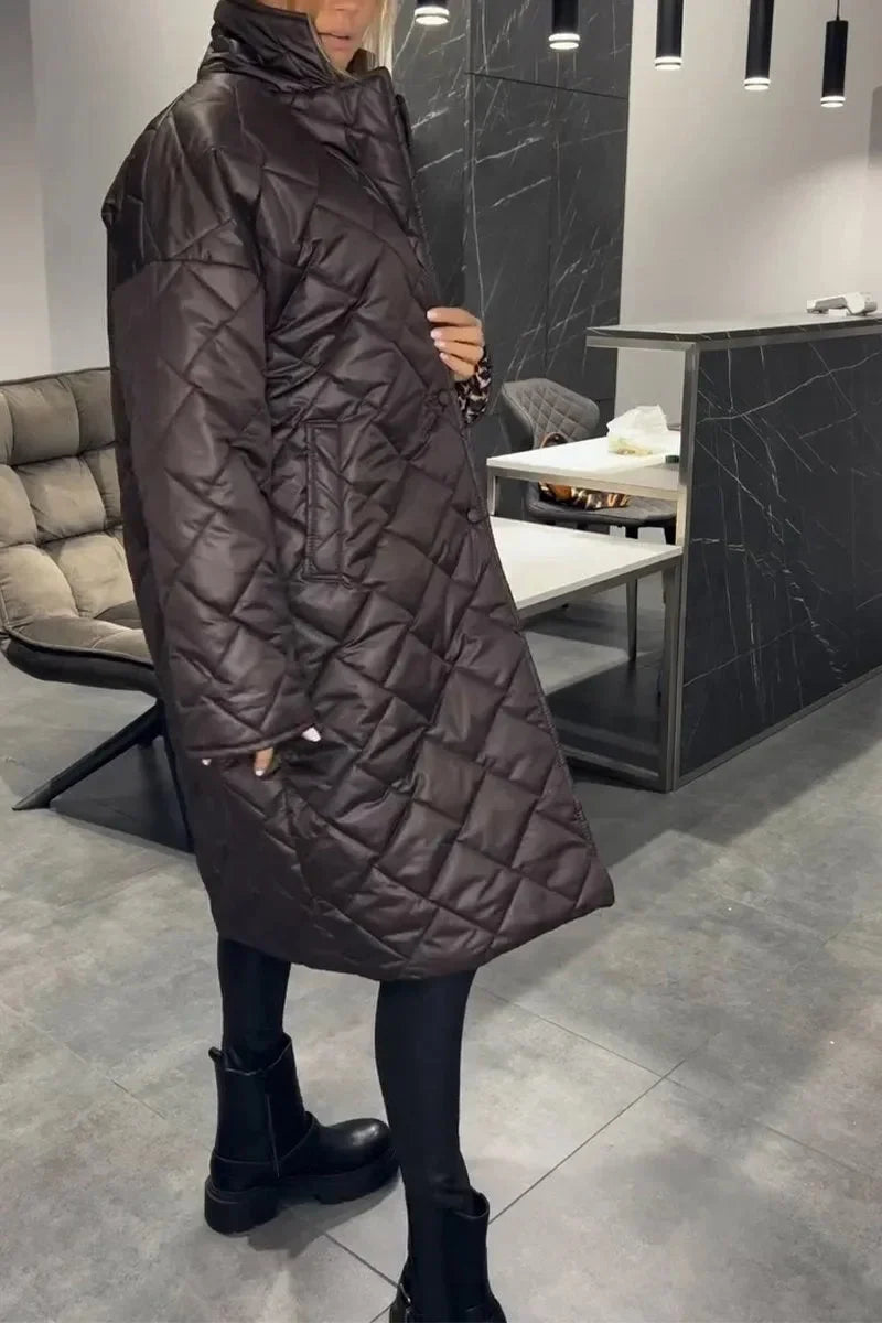 Elegant Reversible Quilted Coat