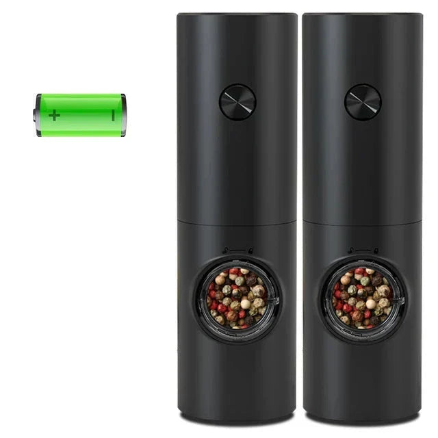 Electric Pepper and Salt Grinder with LED Light