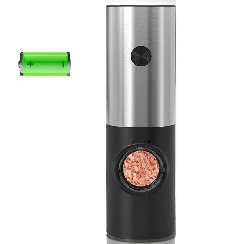 Electric Pepper and Salt Grinder with LED Light