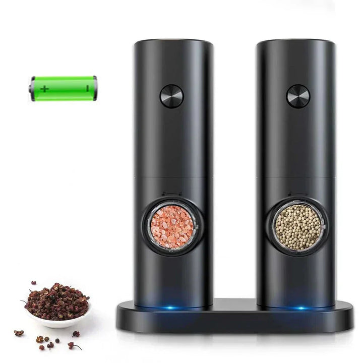 Electric Pepper and Salt Grinder with LED Light