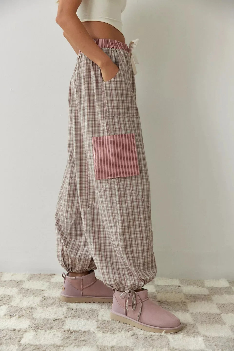 Women's Pyjama Set with Button Detail and Drawstring Trousers