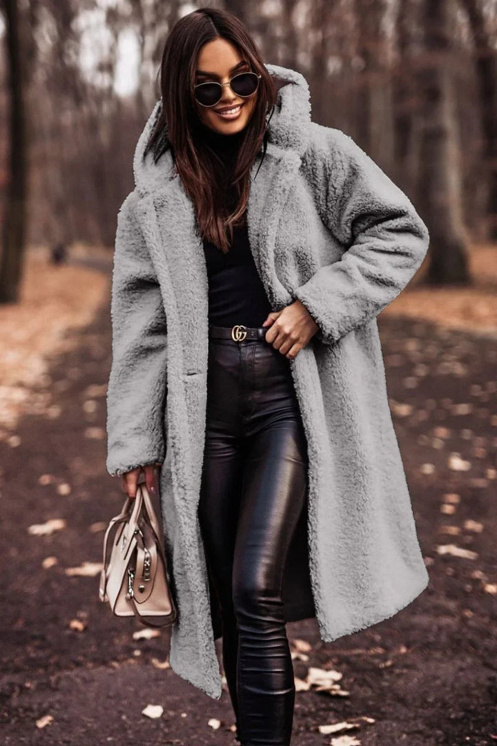 Classic Hooded Wool-Blend Winter Coat