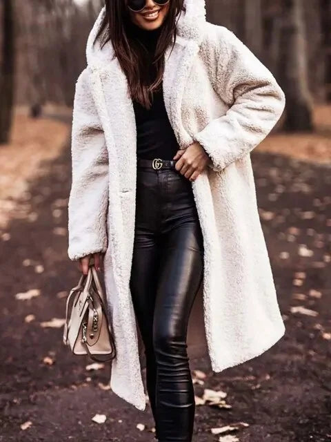 Classic Hooded Wool-Blend Winter Coat