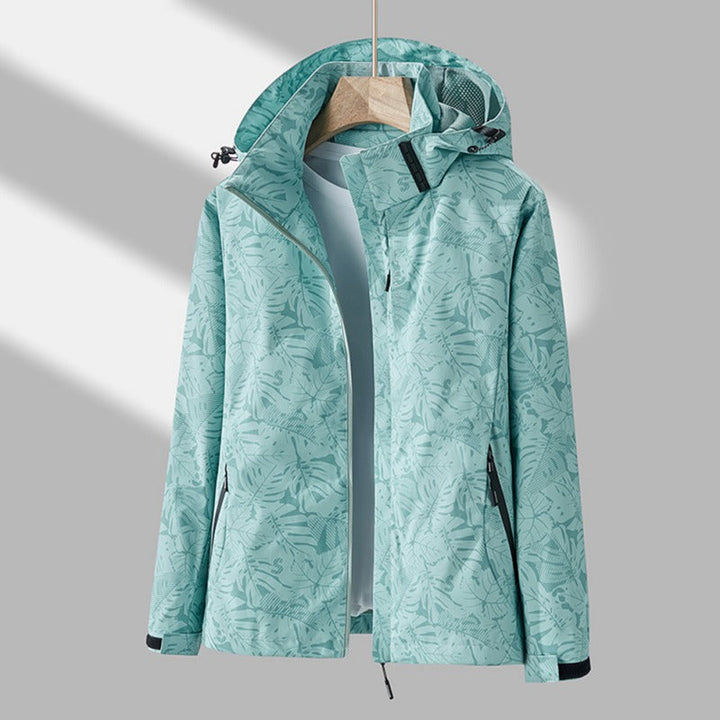Women's Waterproof and Windproof Jacket with Hood – Casual, Protective for Outdoor Activities
