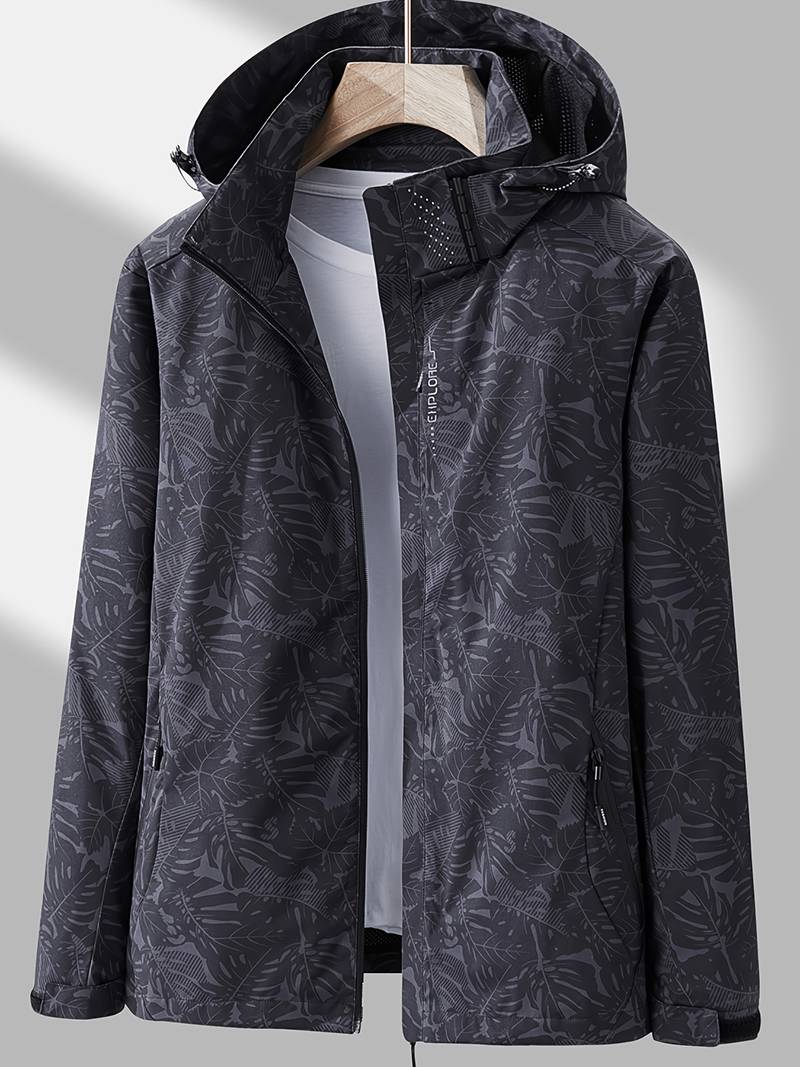 Women's Waterproof and Windproof Jacket with Hood – Casual, Protective for Outdoor Activities
